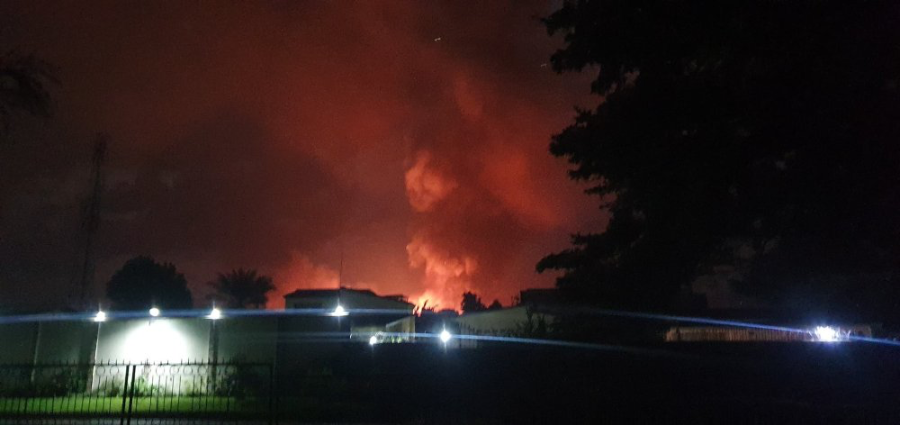 Urusaku rw'ibiturika i Bujumbura, Ibisasu n'umuriro byatumye abaturage bahunga ingo zabo